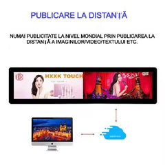 Reclama luminoasa led, AT PERFORMANCE®, Programabila, Wi-Fi, USB, P5 Full Color, 100 x 55 cm, Aluminiu/ABS