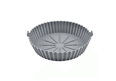 Tava pentru Air Fryer din Silicon, 18.3 cm, Gri, AT PERFORMANCE®, O Solutie Practica si Versatila pentru Gatitul Sanatos