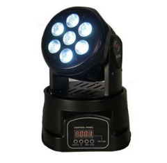 Proiector lumini Moving Head, 8 W x 7 LED, Negru, AT PERFORMANCE