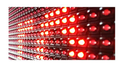 Reclama luminoasa de exterior tip panou cu LEDuri rosii, Dimensiuni 100x20cm , Led uri Ultrabright , Reclama tip caseta luminoasa , Negru