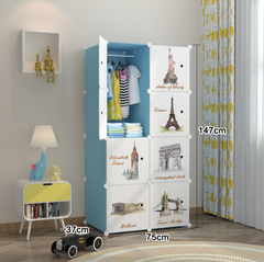 Dulap modular pentru copii 8 rafturi , AT PERFORMANCE®, monumente