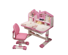 Set birou AT PERFORMANCE®, pentru copii, Mobila pentru casa copilului roz, de studiu și scaun.