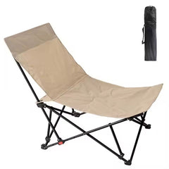 Pachet de 2x Scaun pliabil tip lounge AT PERFORMANCE® – Reclinabil, 4 poziții, reglabil, pentru camping, plajă și pescuit, cu husă de transport – Negru