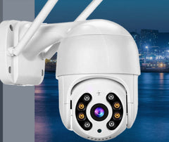 Camera de Supraveghere WIFI, AT PERFORMANCE®, 5MP, Exterior/Interior, Ultra HD 4K, 10X Zoom, Rotire 360°, Leduri Lumina, URMĂRIRE, Vedere Nocturna, Alarma.