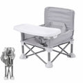 Scaun de masă pentru bebeluși KIDOO pliabil, aluminiu, tavă detașabilă, ham în 5 puncte, verde