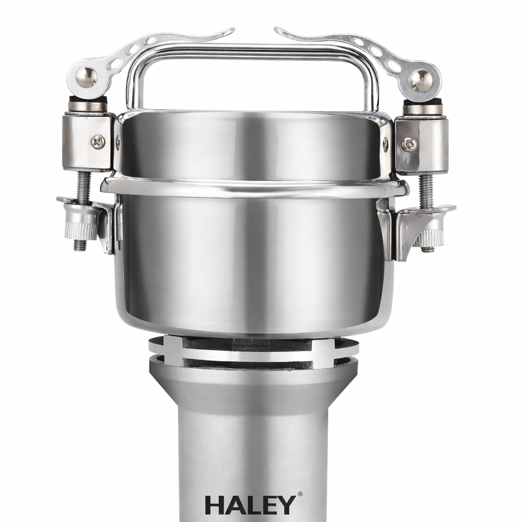 Râșniță electrică HALEY HY-2115, 950 W, 100 g, 28.000 RPM, oțel inoxidabil, argintiu
