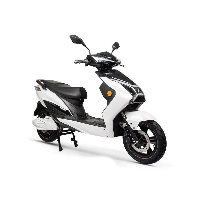 Scuter electric N-MOTO X1, motor Bosch 2020 W, autonomie 75 km, viteză 45 km/h, alb