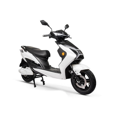 Scuter electric N-MOTO X1, motor Bosch 2020 W, autonomie 75 km, viteză 45 km/h, alb