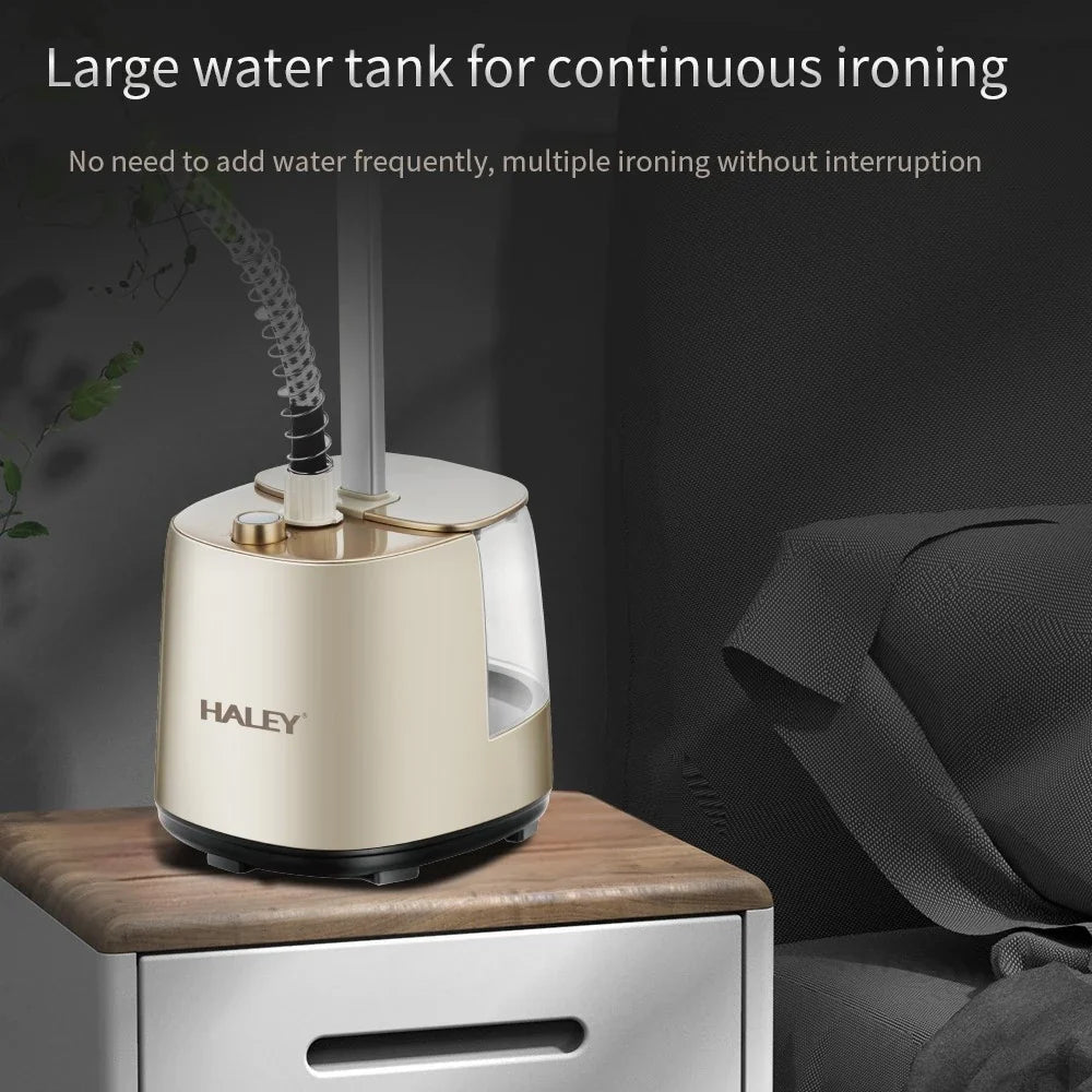 Aparat de călcat vertical cu abur HALEY HY-515, 2000 W, rezervor 2.5 L, abur 50 min, înălțime 1380 mm