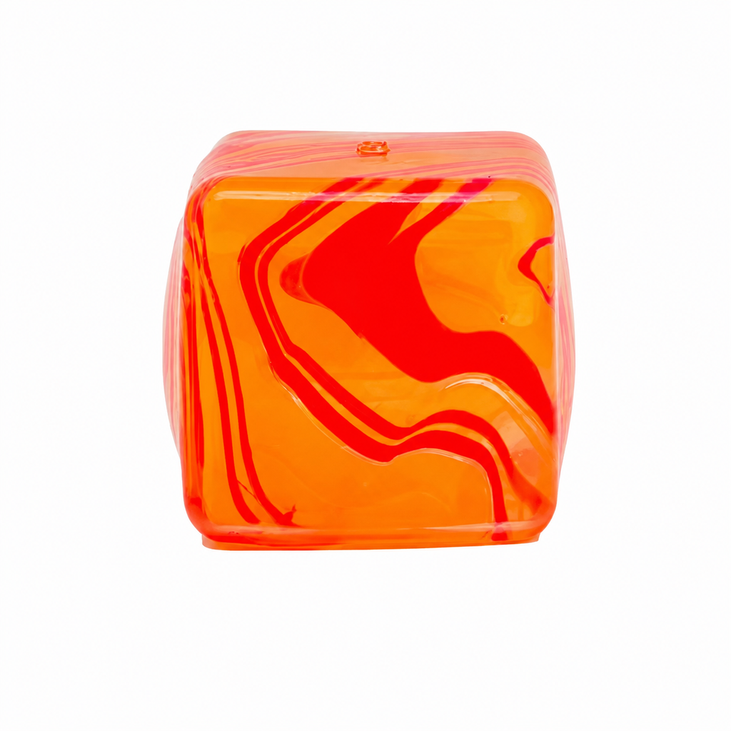 Jucărie antistres squishy AT Performance Cosmic Cube, 5,7 cm, silicon, 3 ani+, verde-albastru