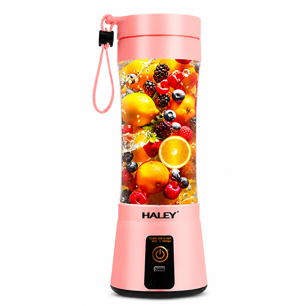 Blender portabil HALEY HY-2950, 480 ml, baterie 2000 mAh, încărcare USB, lame inox