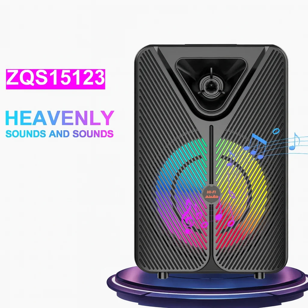 Boxă portabilă Sing-E ZQS15123, difuzor 15 inch, 40 W, Bluetooth 5.0, baterie 3000 mAh, 2 microfoane