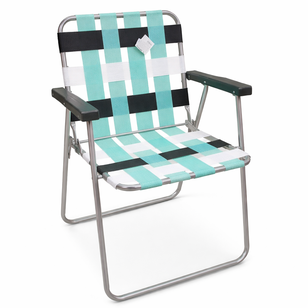 Set 2 scaune pliabile camping AT Performance, cadru oțel, 90 kg, 79x57x64 cm, model în carouri