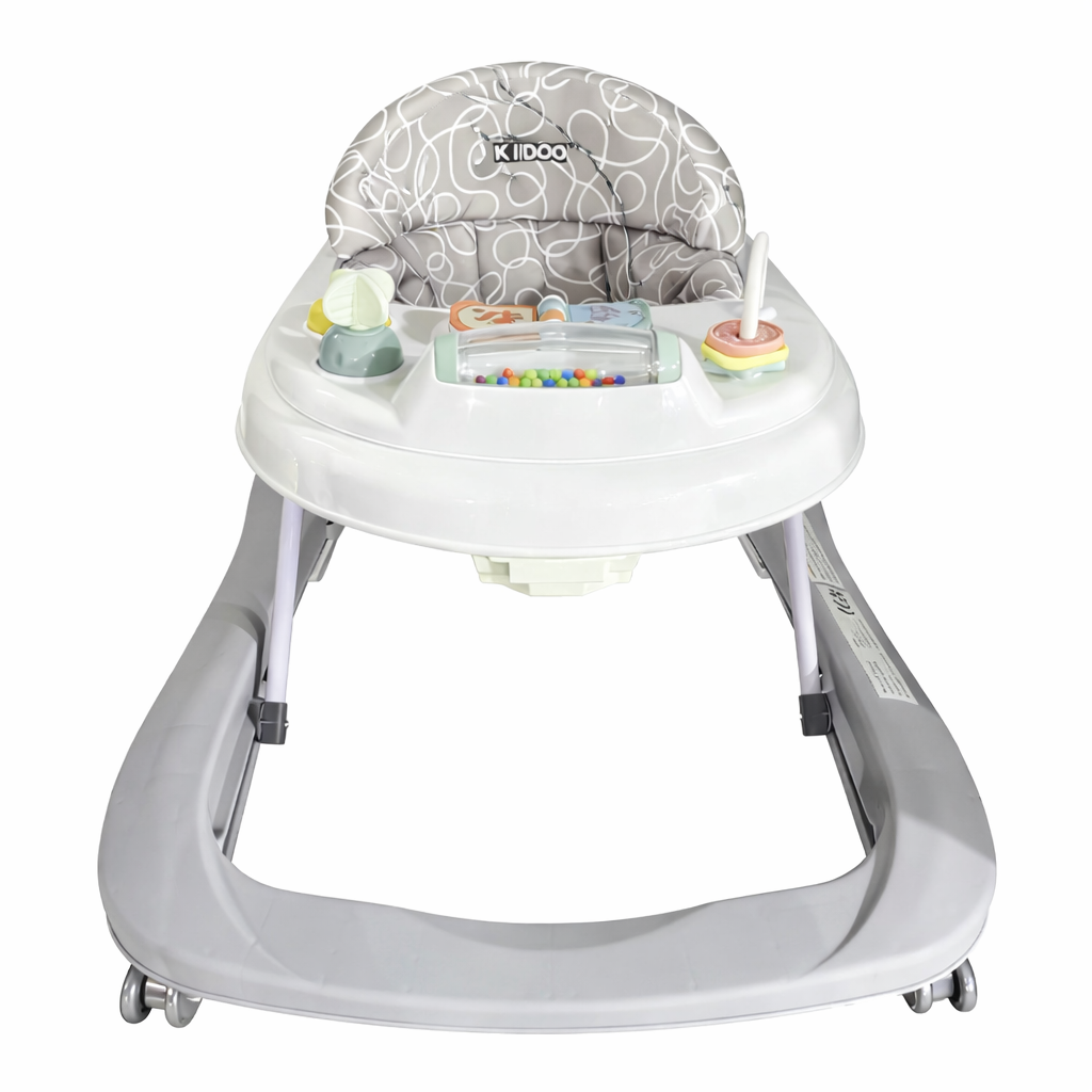 Premergător bebeluși KIDOO, 6-18 luni, jucării și muzică, maxim 12 kg, albastru