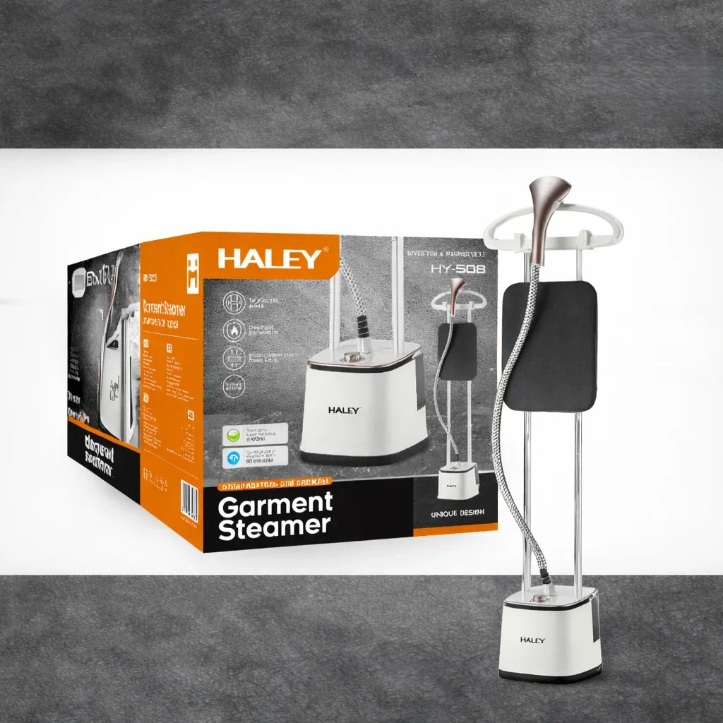 Aparat de călcat vertical cu abur HALEY HY-565, 2000 W, rezervor 2,7 L, abur continuu 80 min