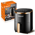Friteuză cu aer cald HALEY, 6 L, 2000 W, touchscreen, programe automate, negru-auriu