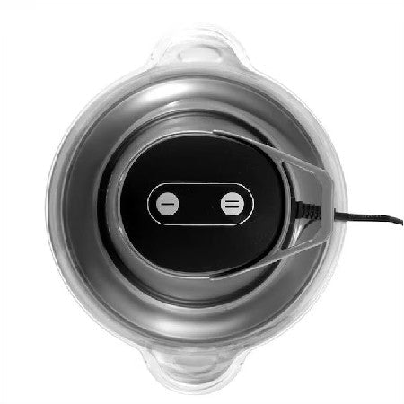 Tocător electric de alimente Tusy Store, 400 W, bol inox 2 L, 4 lame din oțel inoxidabil, negru