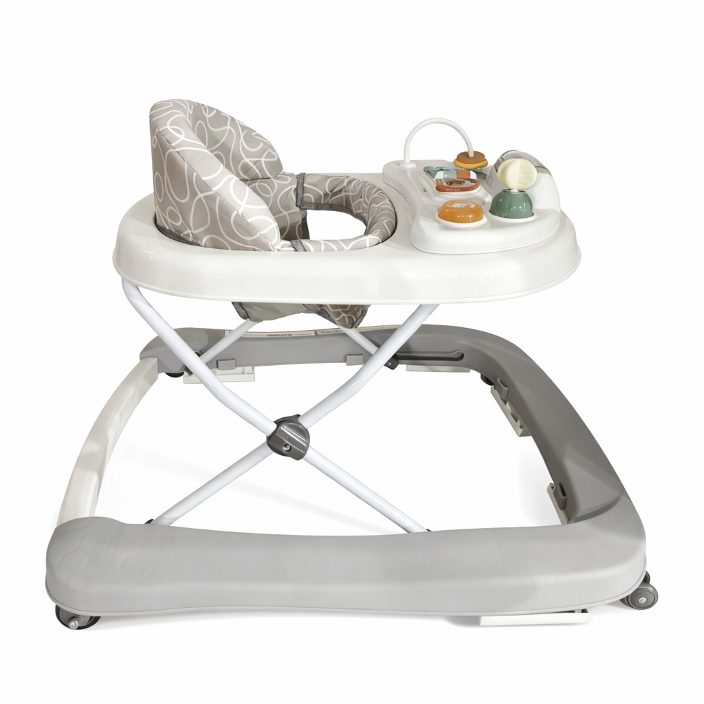 Premergător bebeluși KIDOO, 6-18 luni, jucării și muzică, maxim 12 kg, albastru