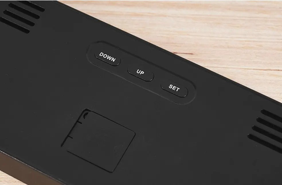 Ceas Digital AT PERFORMANCE® de Masă și Perete cu Lumina LED, Calendar, Cronometru și Funcții Avansate