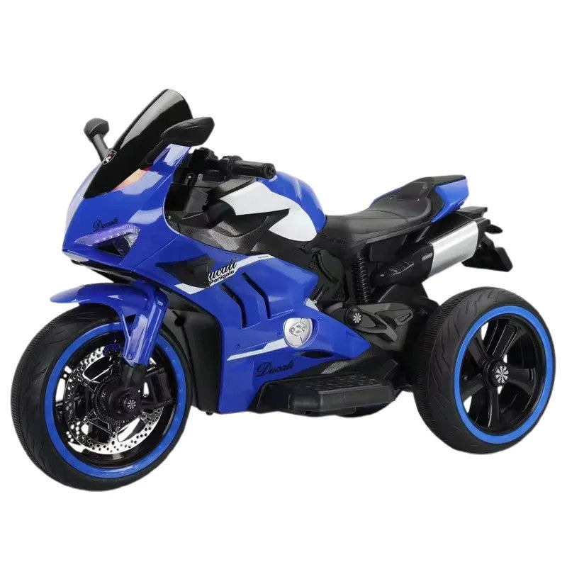 Motocicletă electrică copii AT Performance, 12V, 3 roți, 93x57x48 cm, lumini, 2-7 ani