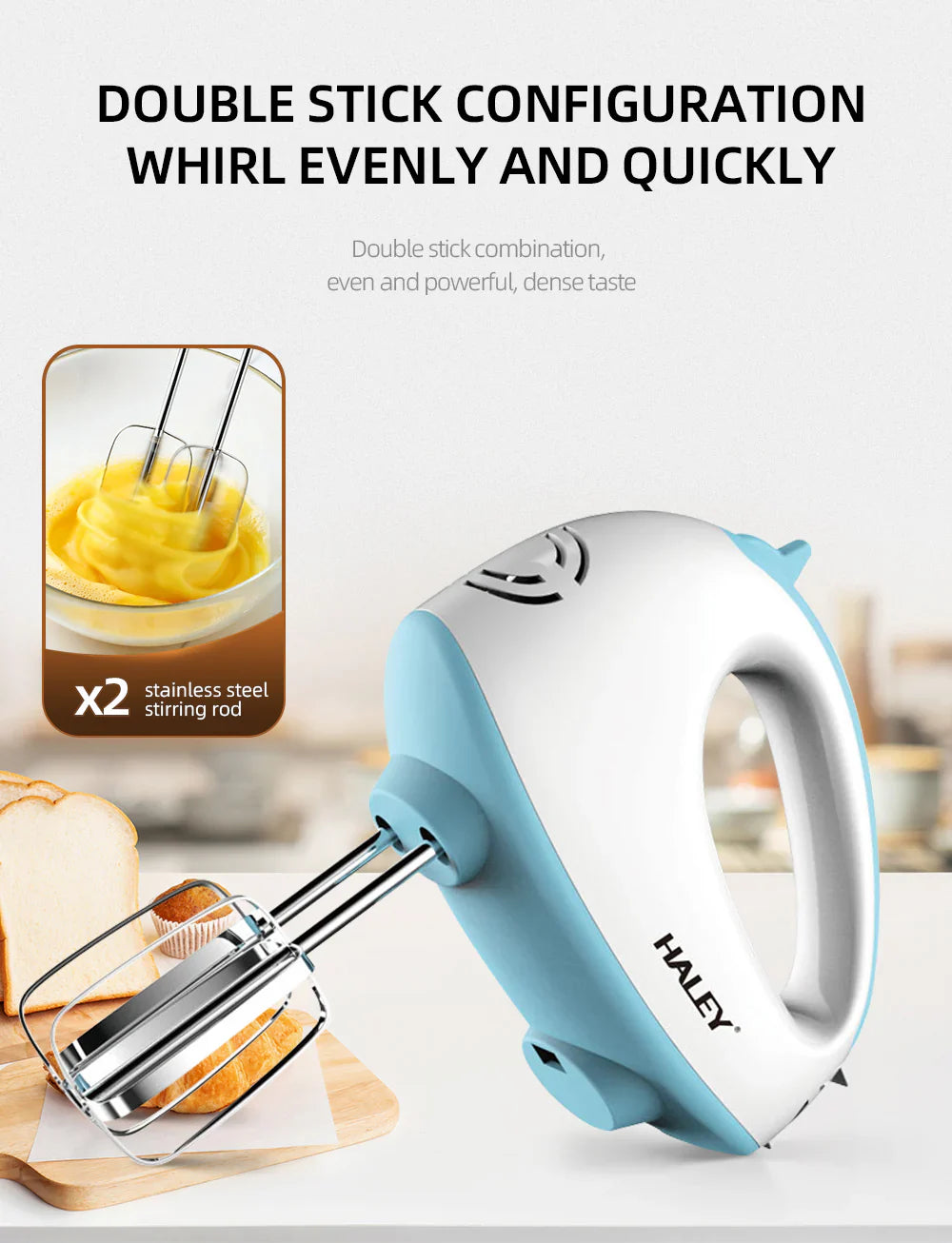 Pachet Friteuză cu Aer Cald AT PERFORMANCE® 8L + Mixer Haley 500W – Set Premium Bucătărie + BONUS 100 Hârtii de Copt