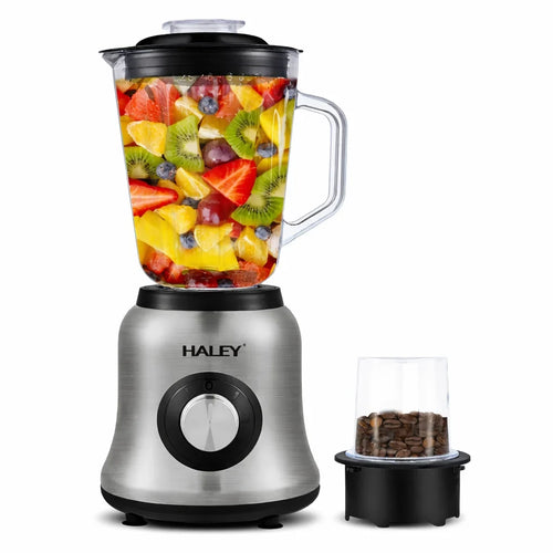 Blender multifuncțional HALEY HY-2941, 1000 W, bol sticlă 1,5 L, râșniță 120 g, 2 viteze