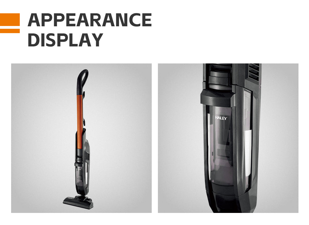 Aspirator vertical HALEY HY-1923, 1500 W, ciclonic fără sac, recipient 2 L