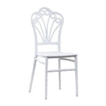 Scaun cu spătar chiavari AT Performance, policarbonat, fără brațe, 38 x 37 x 88,5 cm, alb