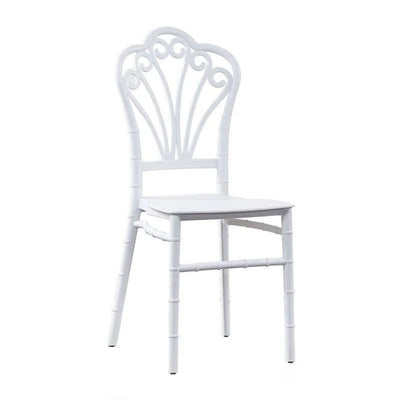 Scaun cu spătar chiavari AT Performance, policarbonat, fără brațe, 38 x 37 x 88,5 cm, alb
