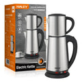 Ceainic electric HALEY cu capacitate dublă, 1,8 L și 1,0 L, 1500 W, inox, bază rotativă 360°