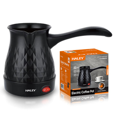 Ibric electric HALEY, 600 W, 0,5 L, corp inox, bază rotativă 360°, protecție la funcționare uscată