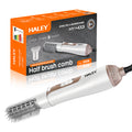 Perie cu aer cald HALEY Air 2 în 1, 800 W, 2 capete interschimbabile, 3 trepte de temperatură, alb