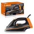 Fier de călcat cu abur HALEY HY-2053, 2600 W, talpă ceramică, rezervor 350 ml, abur vertical, negru