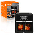 Friteuză cu aer cald HALEY, 7 L, 2000 W, touchscreen holografic, 8 programe, geam panoramic 180°