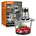 Tocător electric de alimente HALEY HY-1243, 1200 W, bol 3,5 L, 6 funcții, lamă inox cu 6 muchii