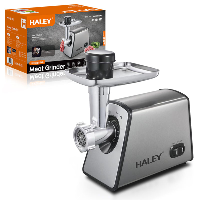 Mașină de tocat carne HALEY, 2600 W, carcasă din oțel inoxidabil, componente demontabile