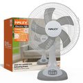 Ventilator de masă HALEY HY-6018, 16 inch, 5 pale, 3 viteze, oscilație orizontală, alb