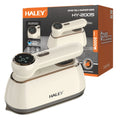 Fier de călcat vertical cu abur HALEY HY-2005, 2000 W, rezervor 150 ml, talpă inox, ecran LED, alb crem
