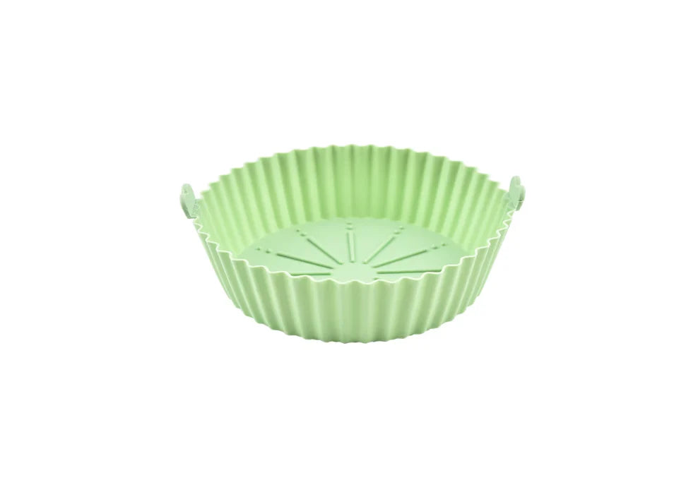 Tava pentru Air Fryer din Silicon, 18.3 cm, Gri, AT PERFORMANCE®, O Solutie Practica si Versatila pentru Gatitul Sanatos