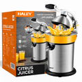 Storcător de citrice HALEY HY-2954, 800 W, 400 ml, presare cu pârghie, carcasă inox, argintiu/negru