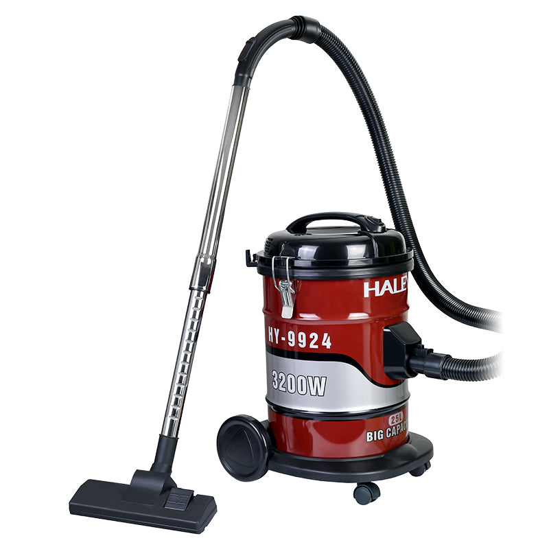 Aspirator profesional HALEY HY-9924, 3200 W, 25 L, cuvă inox, tub telescopic, filtrare multiplă