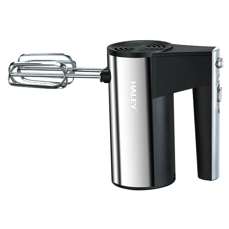 Mixer de mână HALEY, 500 W, 5 trepte de viteză, carcasă inox, 4 tije incluse pentru creme și aluat