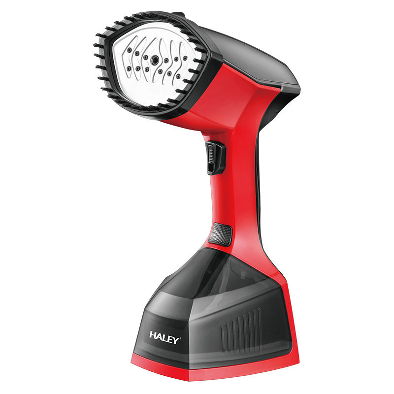 Fier de călcat cu abur HALEY, 1600 W, rezervor 370 ml, călcare verticală, roșu cu negru