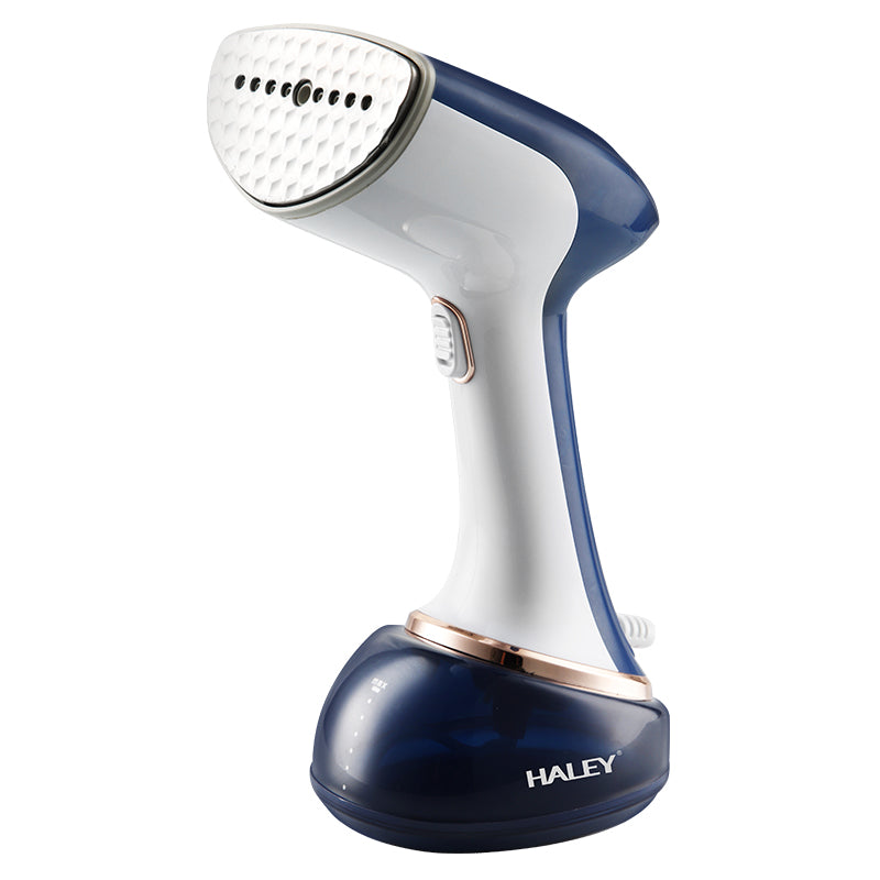 Fier de călcat cu abur HALEY, 1600 W, rezervor 350 ml, călcare verticală, albastru cu alb