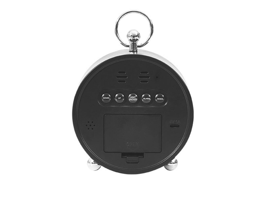 Ceas digital de masă AT Performance 8025, afișaj LED, snooze 1-60 min, alimentare USB, alb