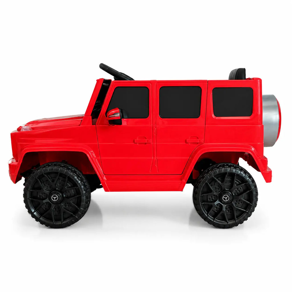 Mașinuță electrică pentru copii KIDOO, SUV 4x4, 12 V, telecomandă 2.4G, lumini LED, roșu
