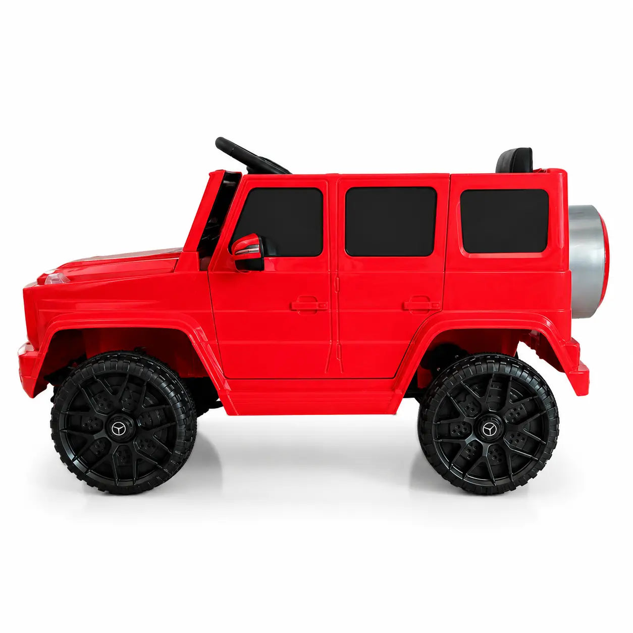 Mașinuță electrică pentru copii KIDOO, SUV 4x4, 12 V, telecomandă 2.4G, lumini LED, roșu