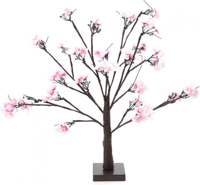 Pom decorativ luminat pentru interior/exterior roz