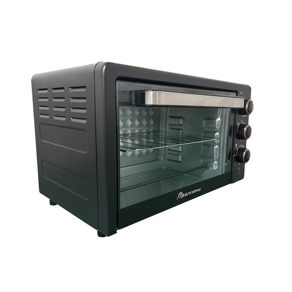 Cuptor electric multifuncțional AT Performance AT-025T, 25L, 1500W, 4 elemente de încălzire, rotisor, timer 60 min