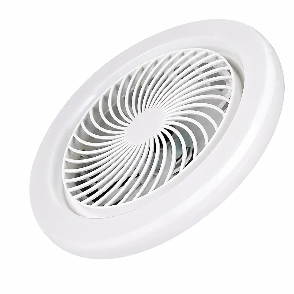 Ventilator de tavan cu LED AT Performance, dulie E27, 3 moduri de iluminare, 3 viteze, alb